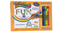 RainbowBrush offers one stroke painting, hands-on learning kids arts and crafts educational toy hobby and rainy day crafts